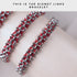Red Panda Links | Mini Kismet Bracelet | Red x Silver